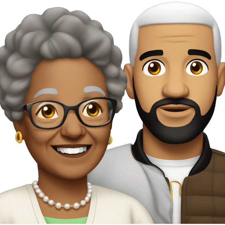 grandma with drake  emoji