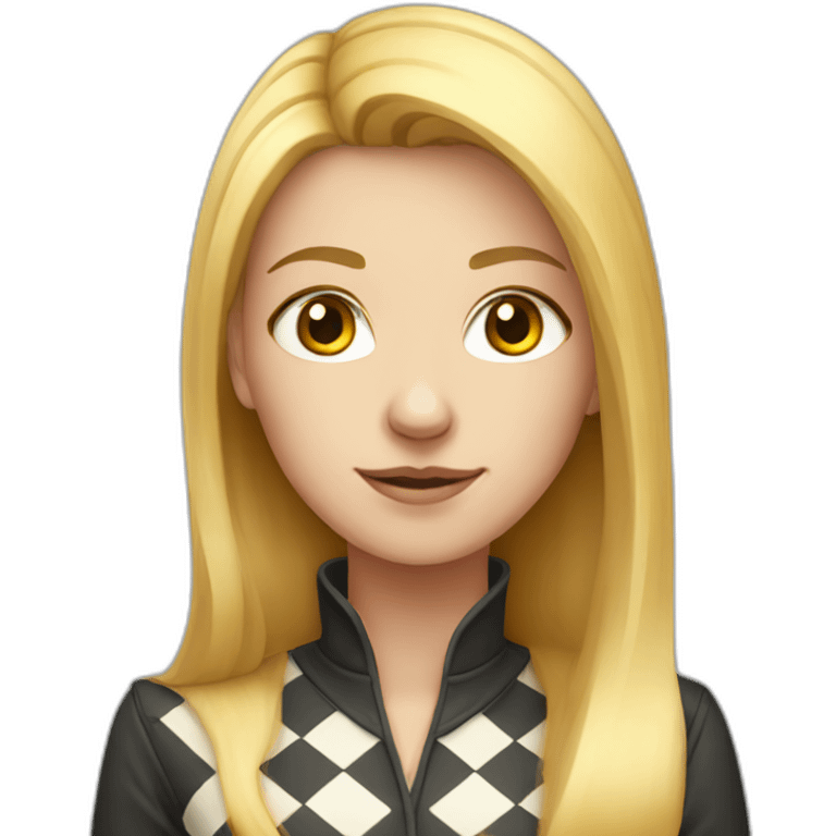 white female chess half body emoji