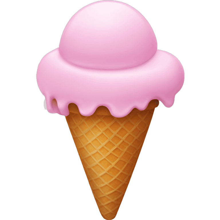 Ice cream pink emoji