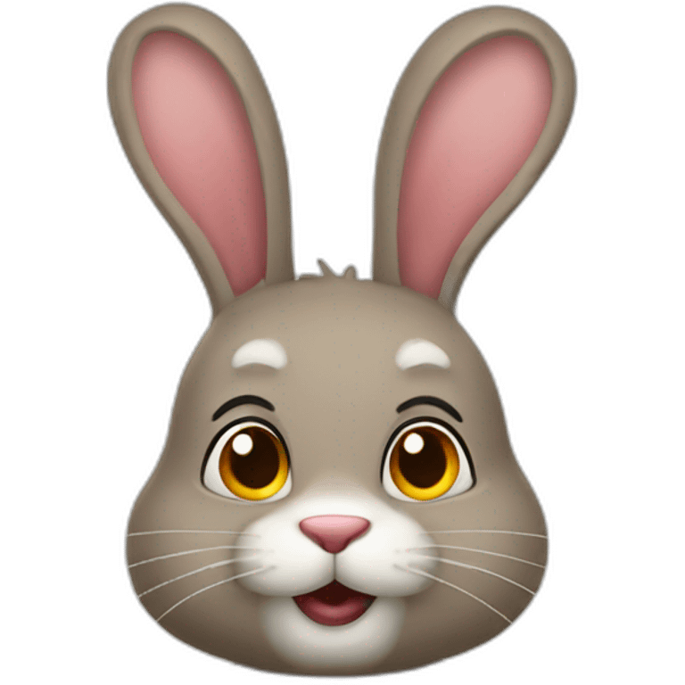 funny rabit emoji