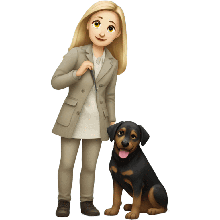 Elena vladimirovna with a dog emoji