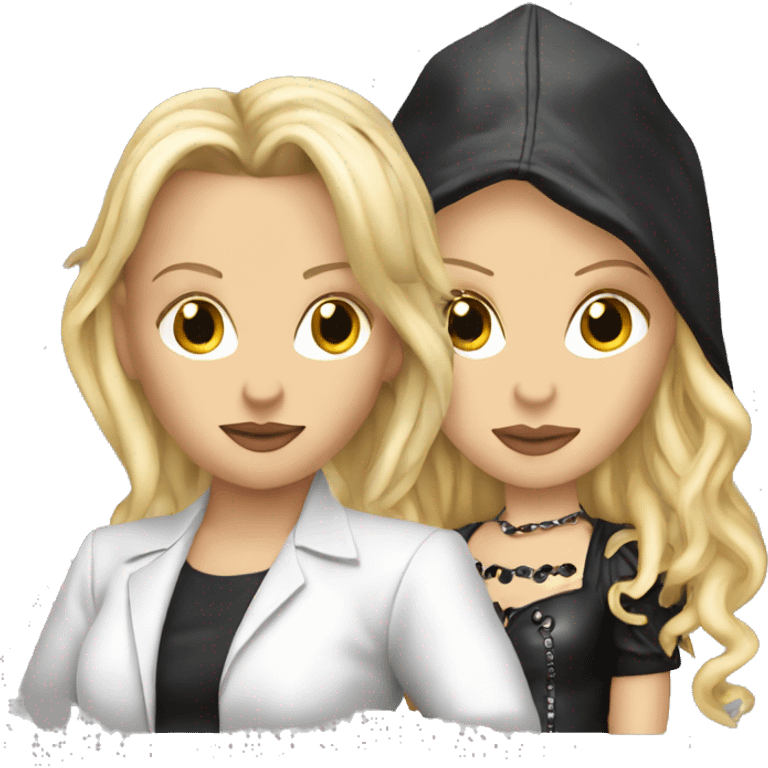 Britney Spears and Madonna  emoji