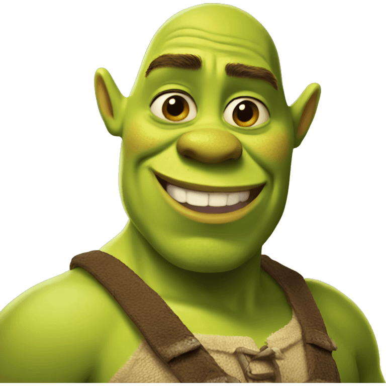 shrek smirking shirtless emoji