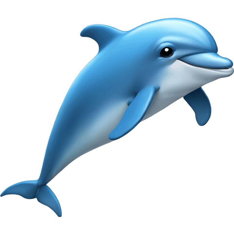 dolphin skyblue emoji