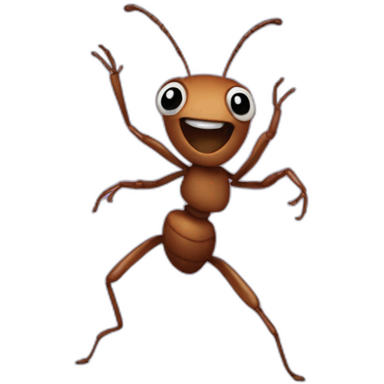 ant dancing emoji