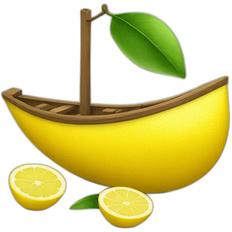 lemon-boat emoji