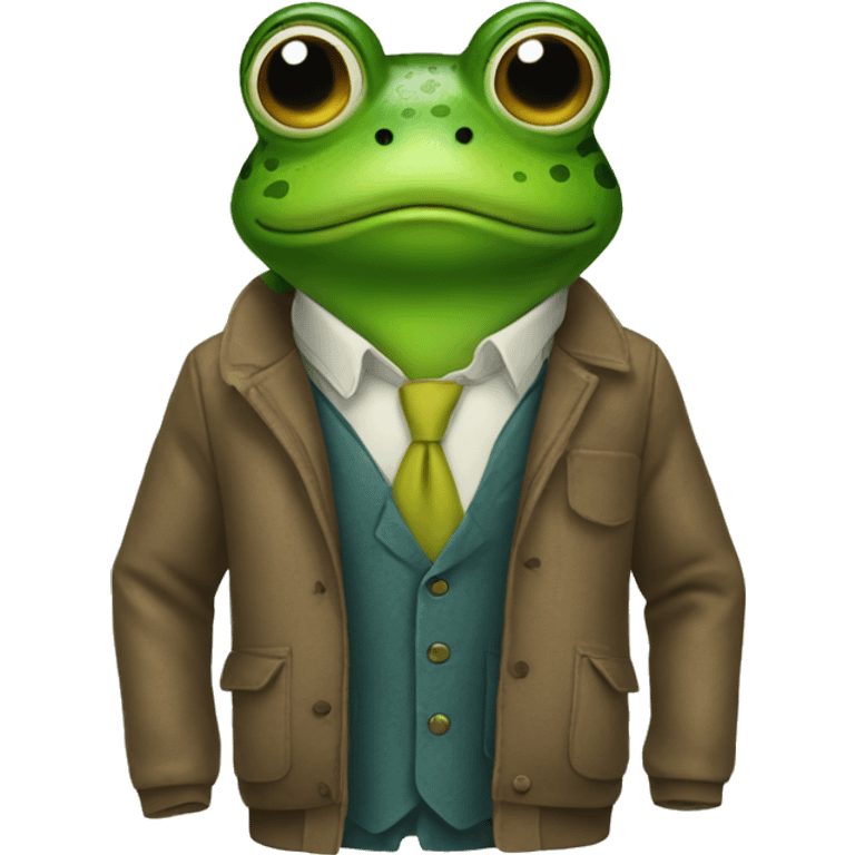 frog wearing clothes  emoji