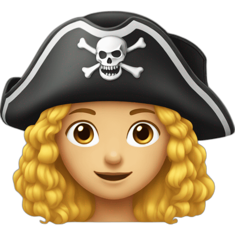 a pirate girl emoji