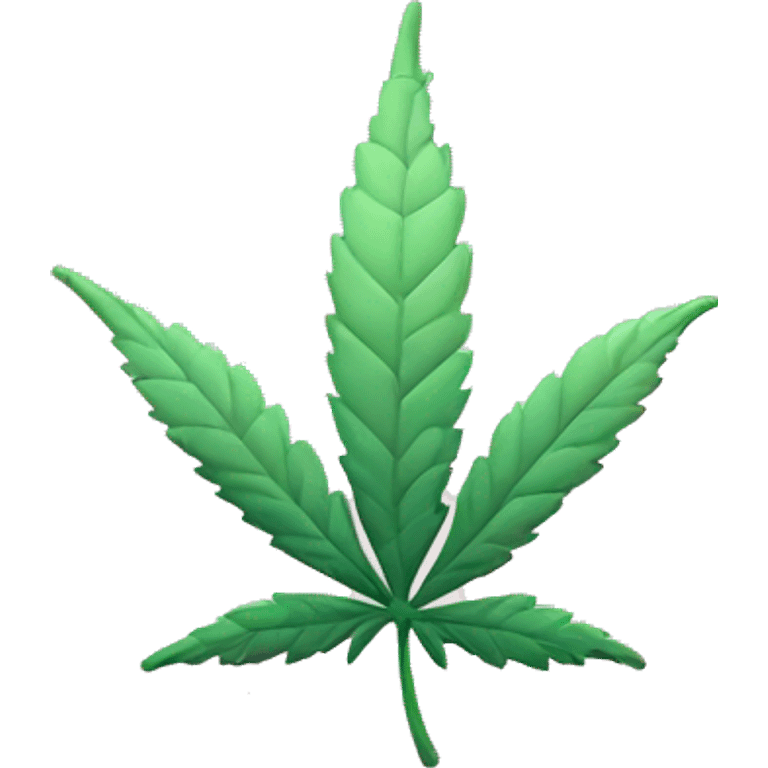 Completely Pastel pink marijuana leaf emoji