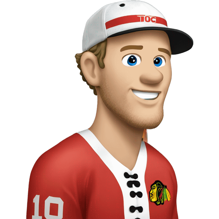 Jonathan Toews beach bum emoji