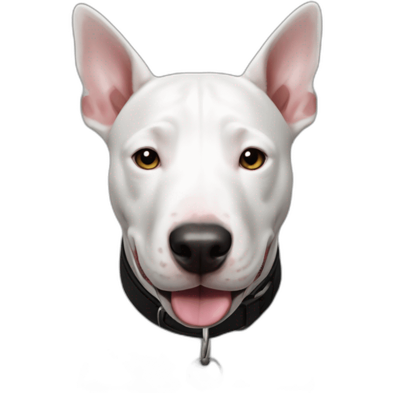 happy black & white bull terrier emoji