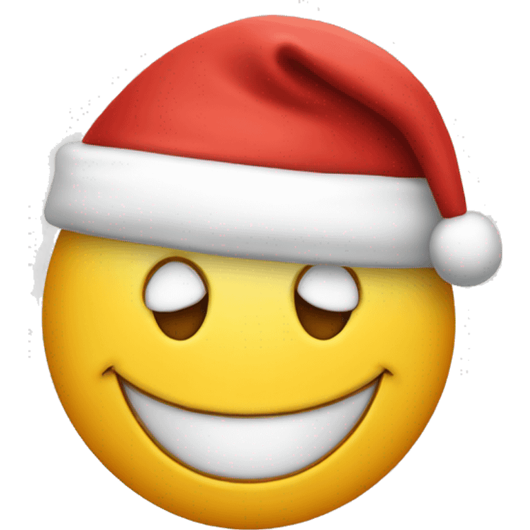 Smiley face Wearing a Santa hat emoji