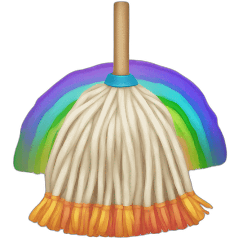 rainbow mop emoji