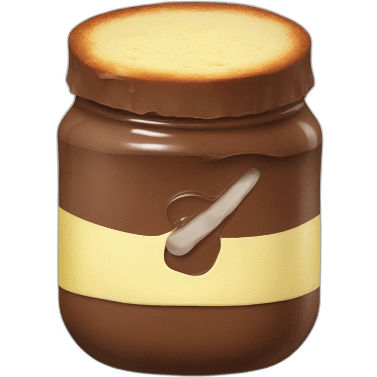 Nutella Brot mit Butter emoji