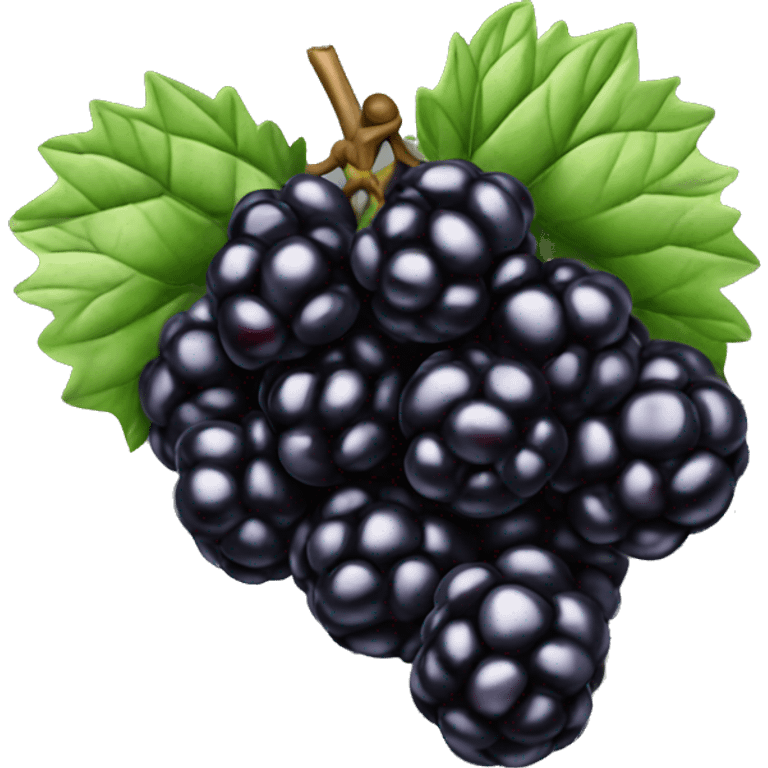 1 Blackberry fruit emoji