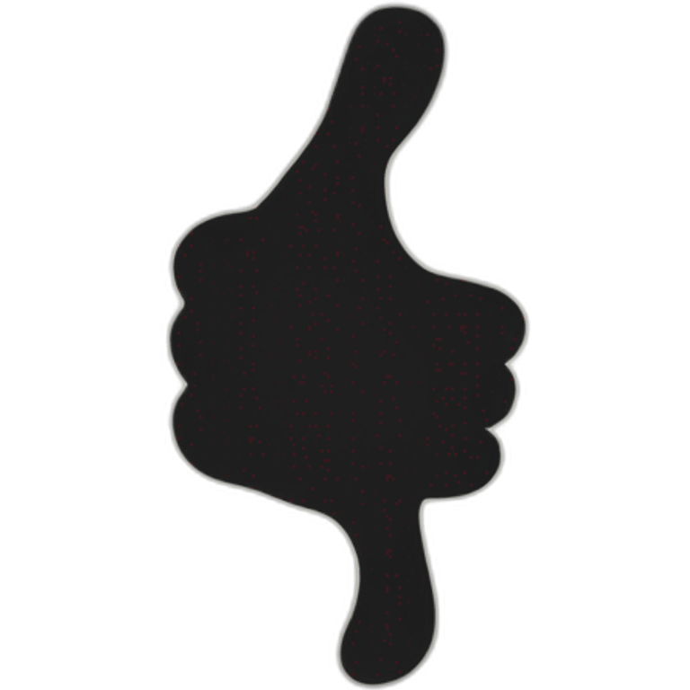 two thumbs up silhouette twice emoji