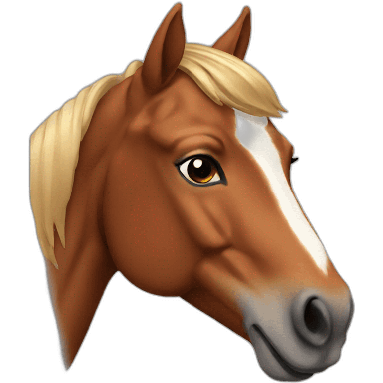 chestnut horse emoji