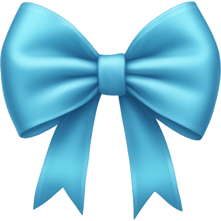 Sky blue bow emoji