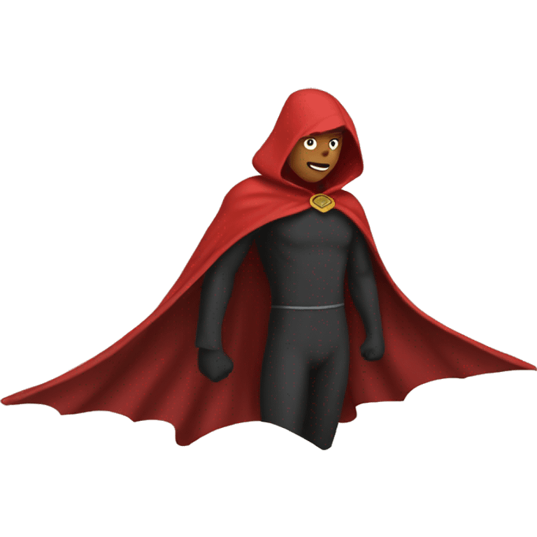 flying red cape emoji