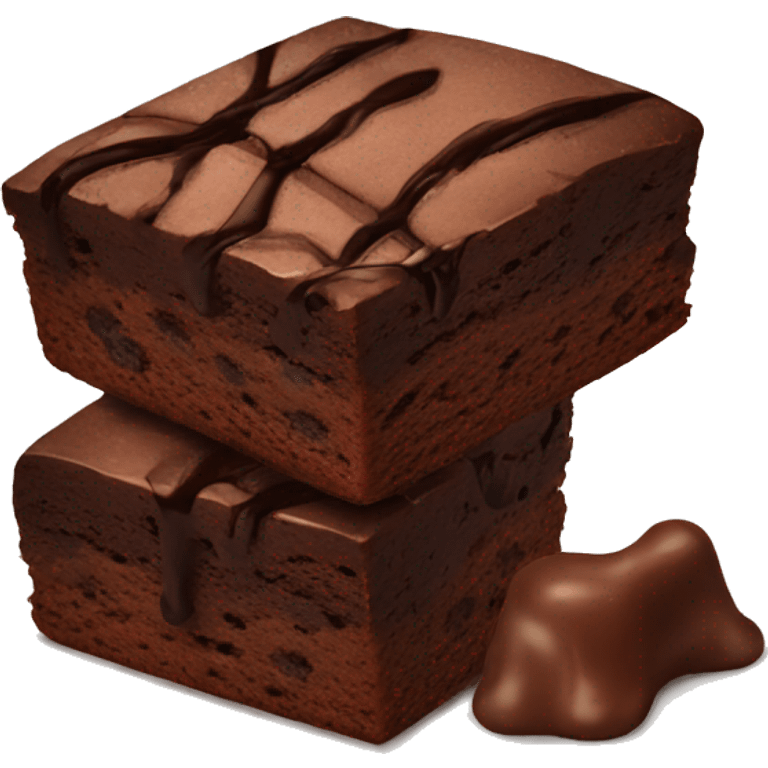 Chocolate brownie emoji