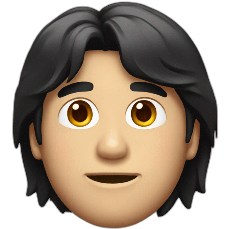 Marty McFly with black hair emoji