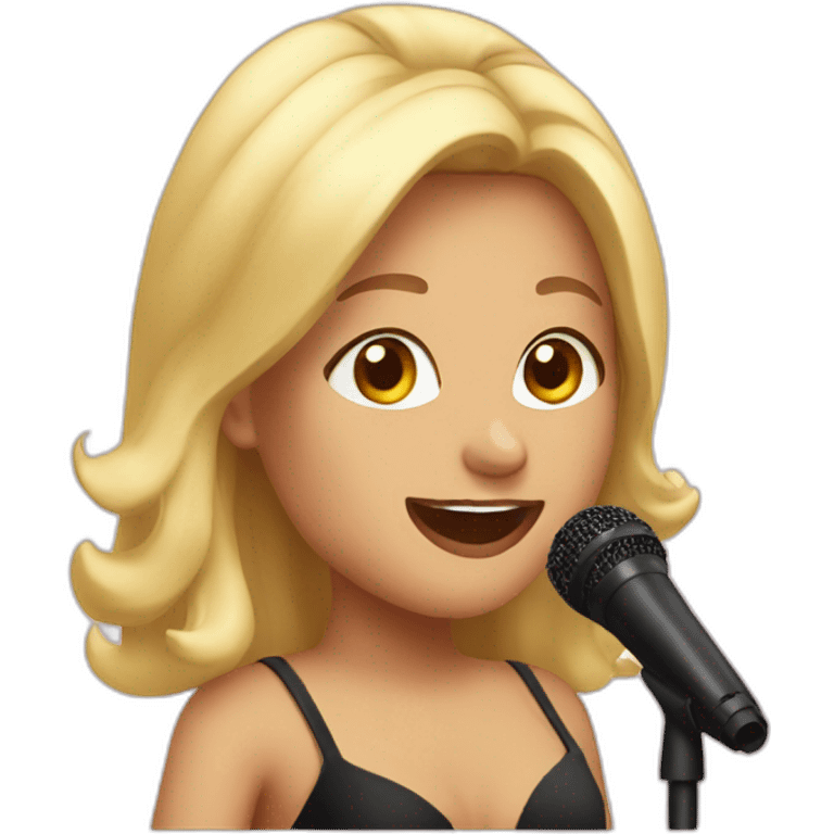 Singing Aguilera emoji