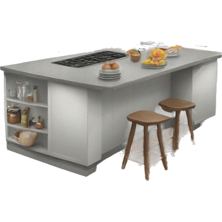 Kitchen island realistic emoji