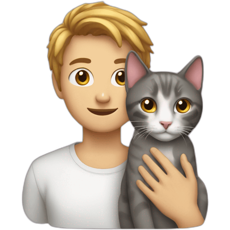 Cat and human emoji