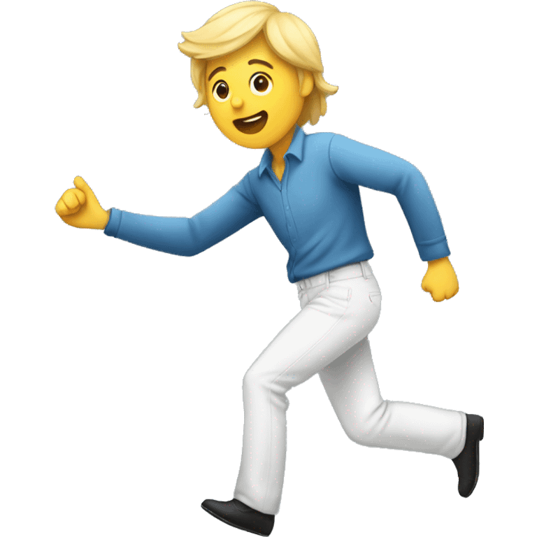 someone yeeting another person emoji