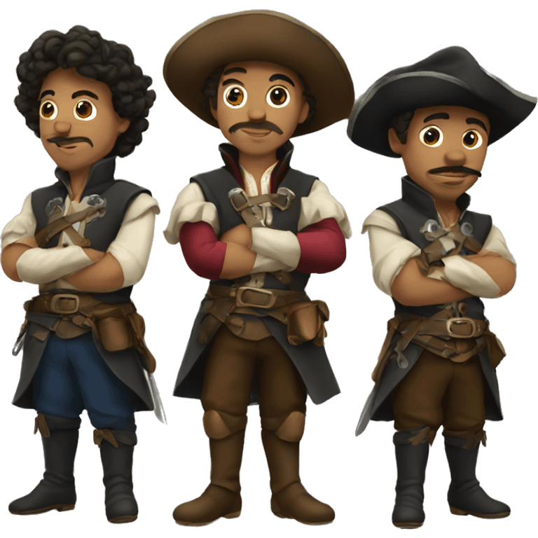 Three musketeers emoji