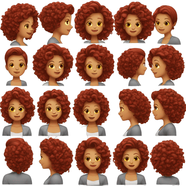 The best mom hair red emoji