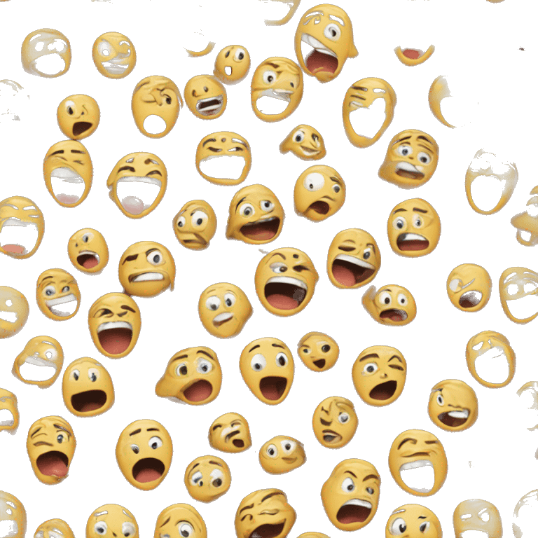 Emoji dissapearing and screaming meme emoji