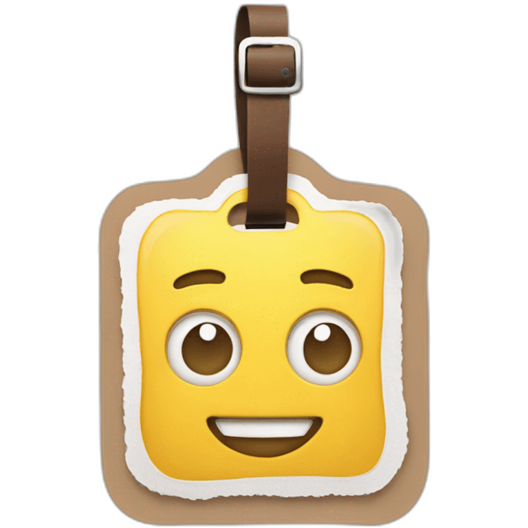 Luggage paper tag qrcode emoji