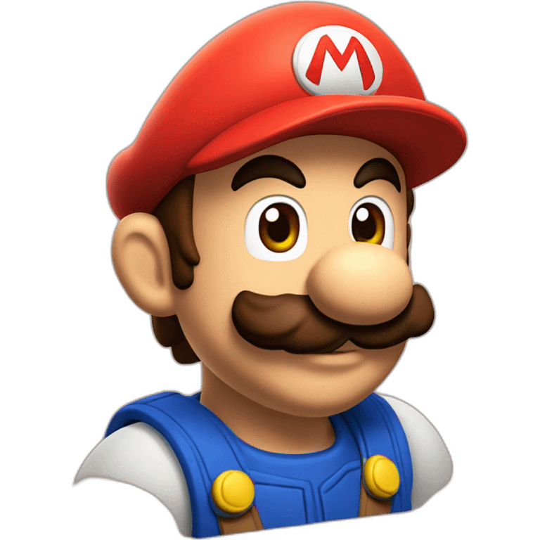 Mario qui fait un câlin à bozeur emoji