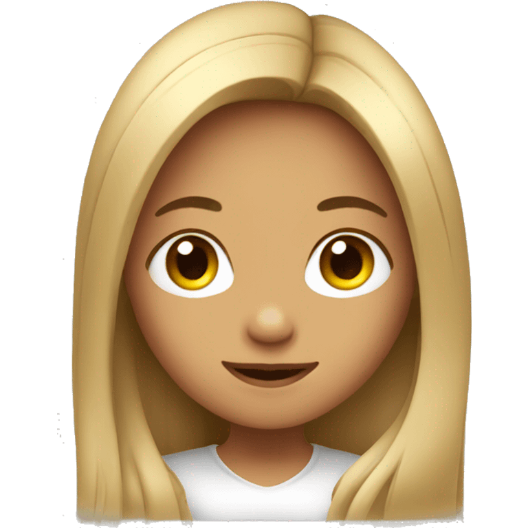 A girl with long hair  emoji