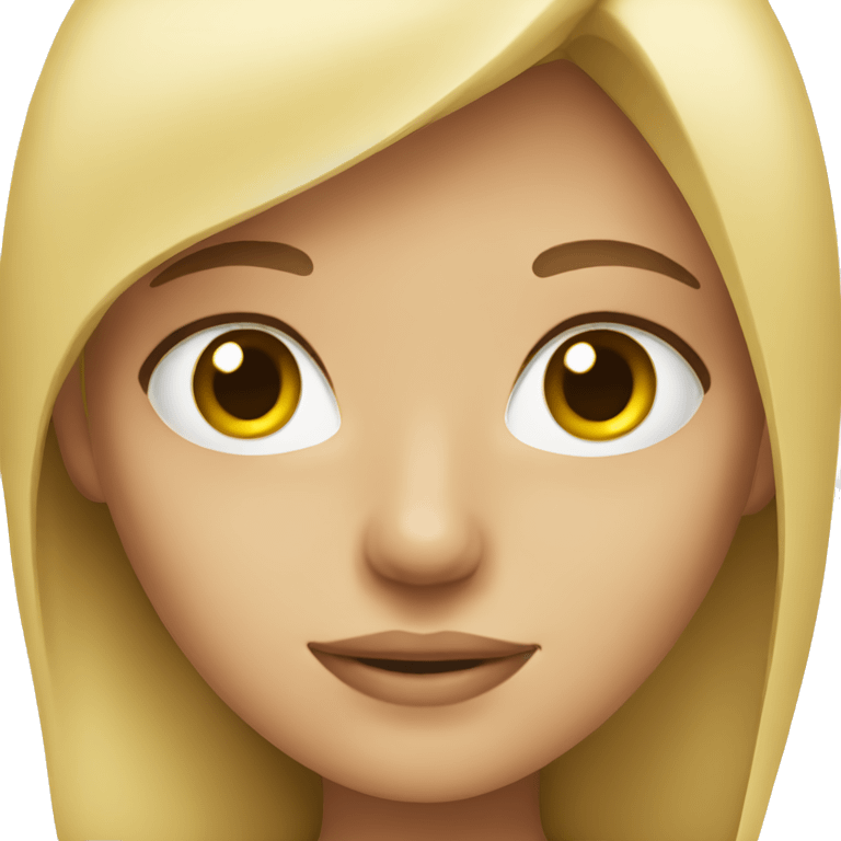 blonde girl emoji