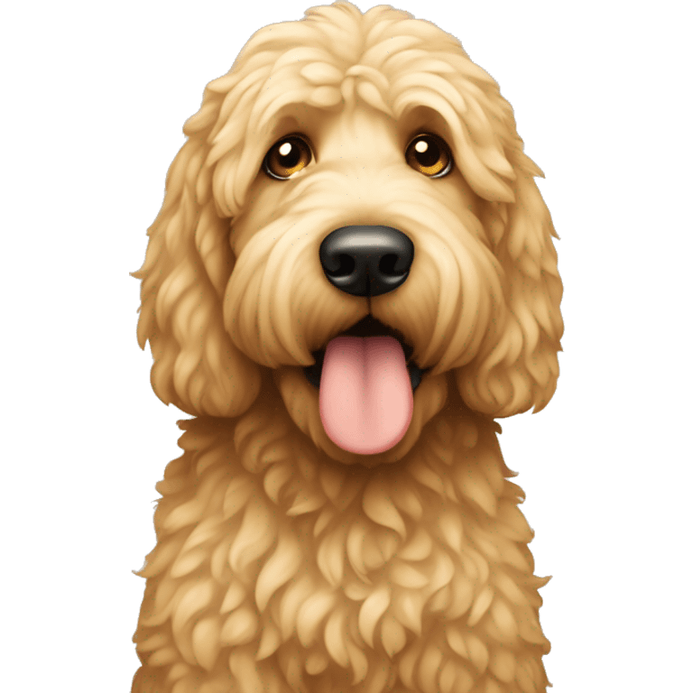 Golden doodle sad emoji