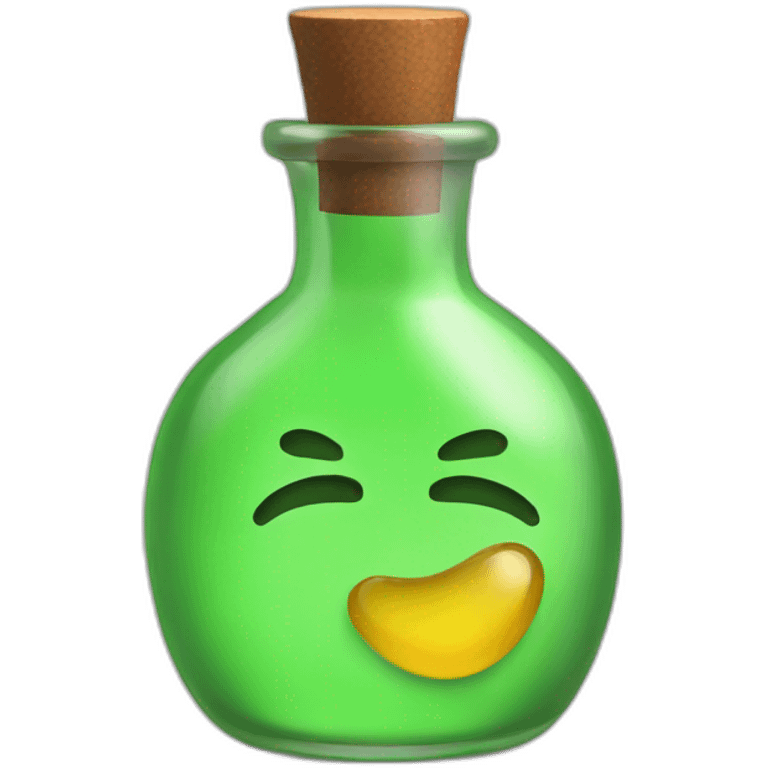 luck potion simple style 3d emoji