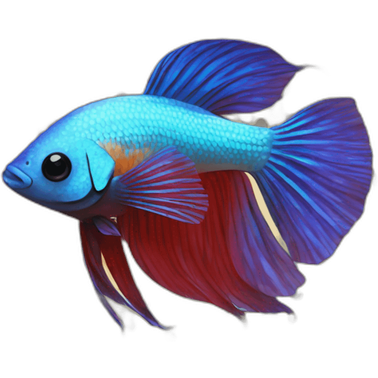 betta fish with leopard spots emoji