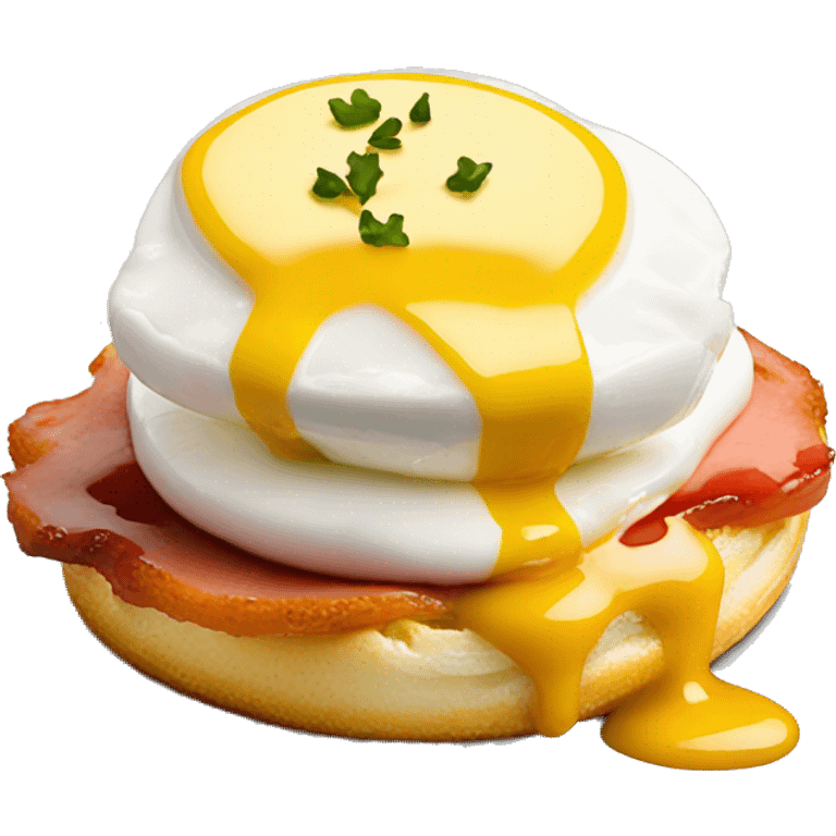 eggs benedict with sauce on top emoji