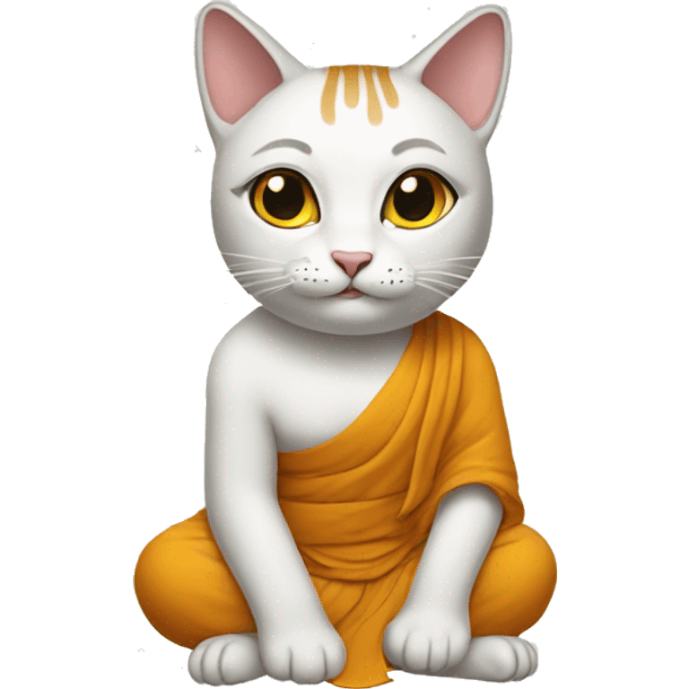 buddhist cat emoji