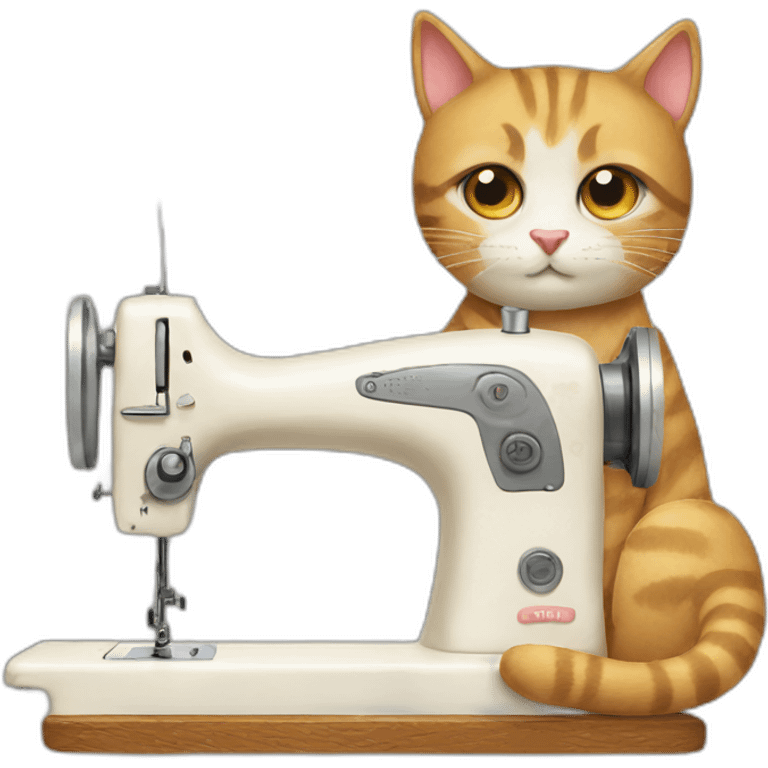 sewing cat emoji