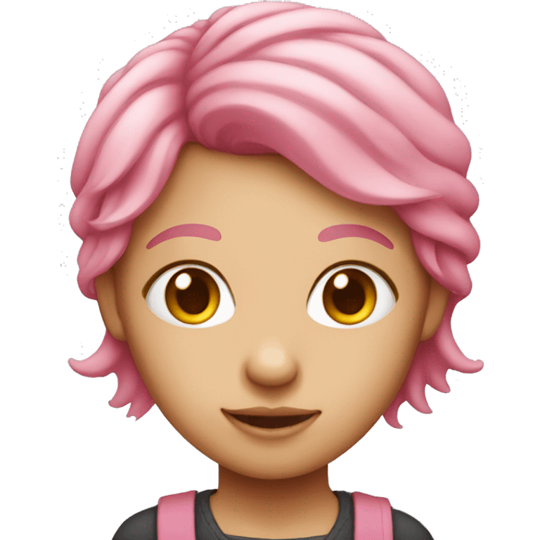 pink haired girl emoji