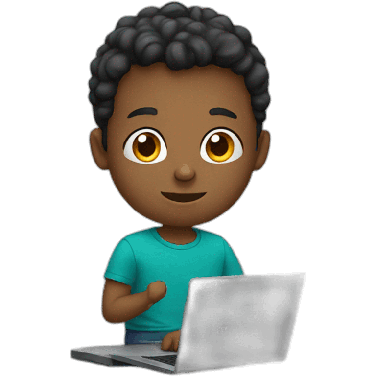 Boy with Laptop emoji