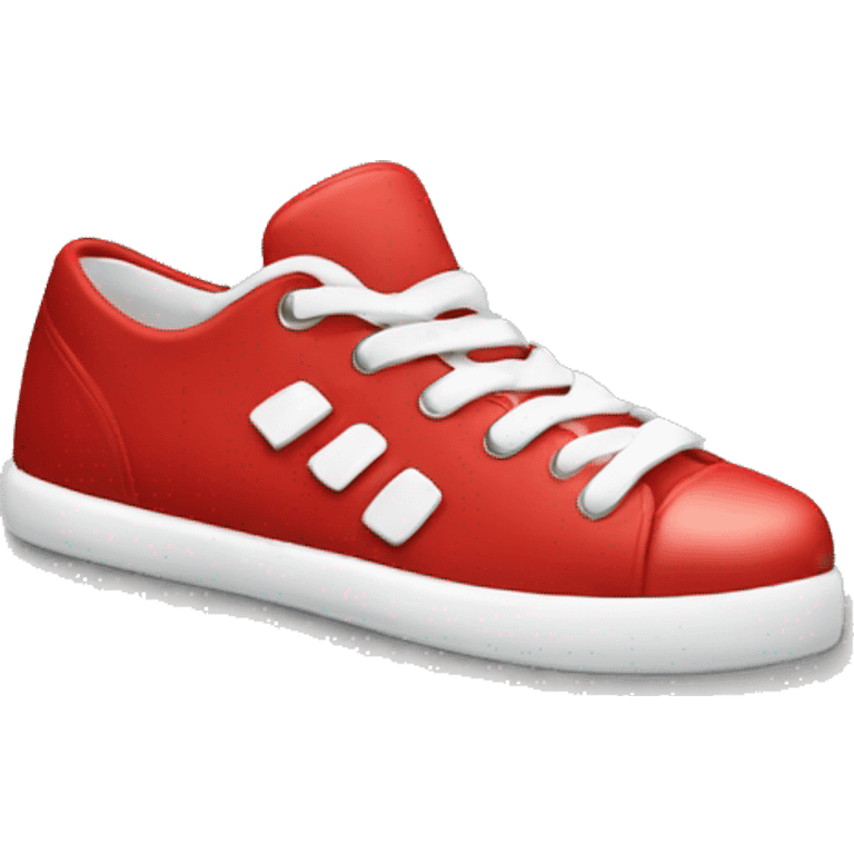 Red and white shoes emoji