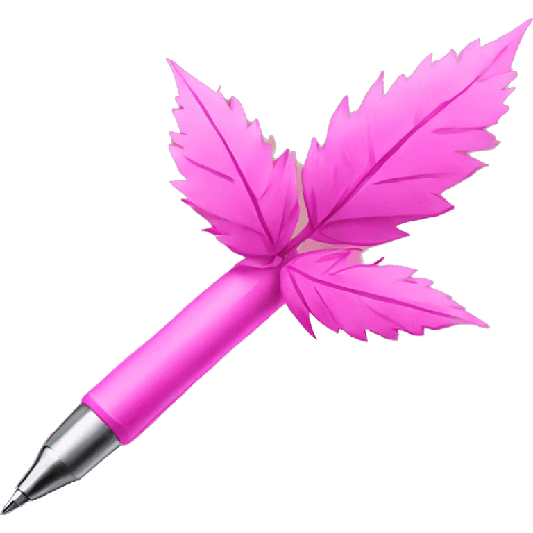 Pink weed pen  emoji