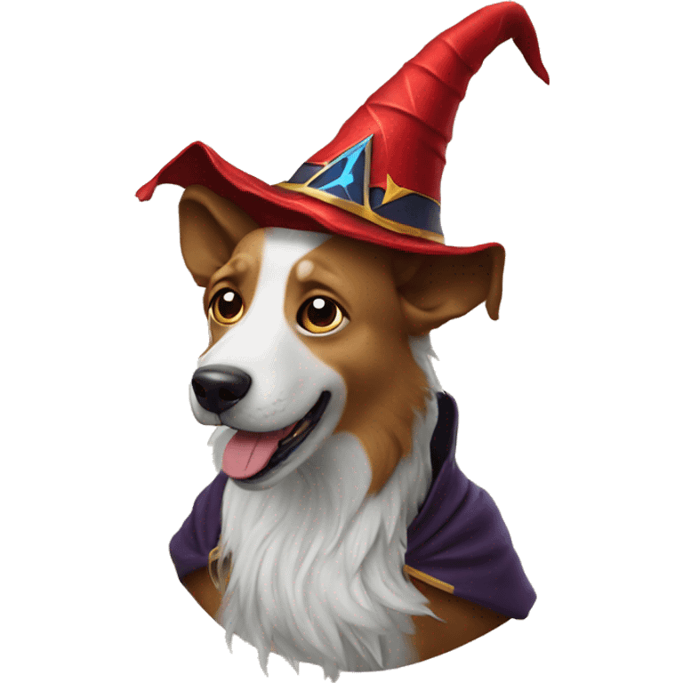 Dog With Wizards Heat emoji