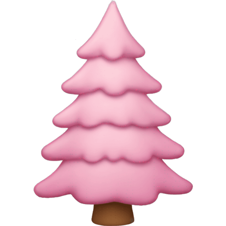 Light pink Christmas tree emoji