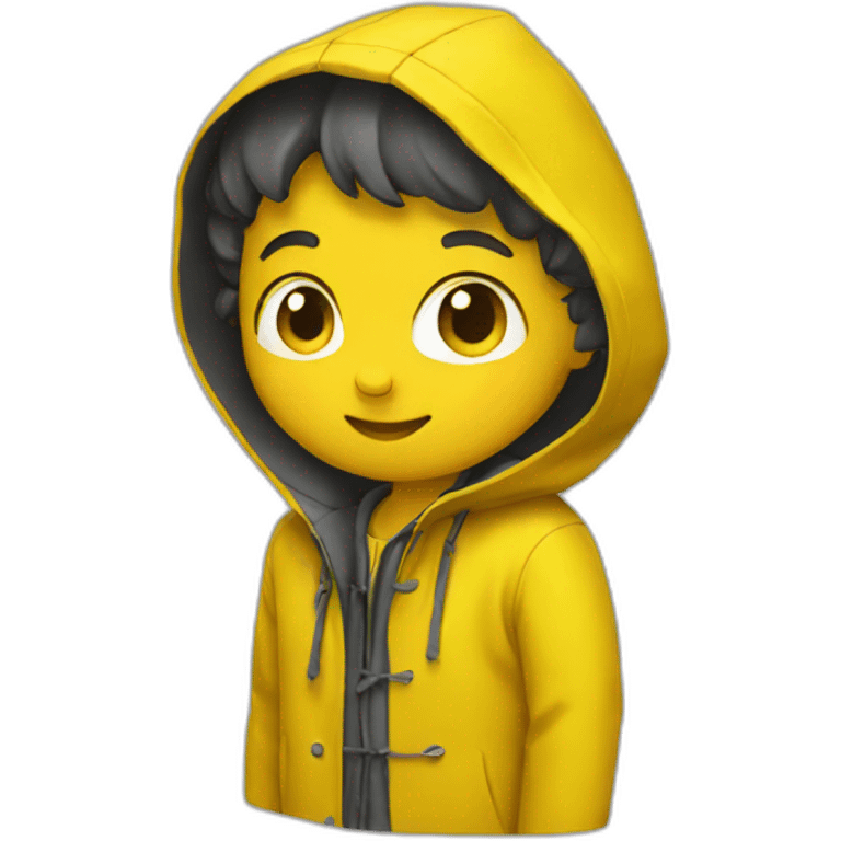 yellow raincoat emoji