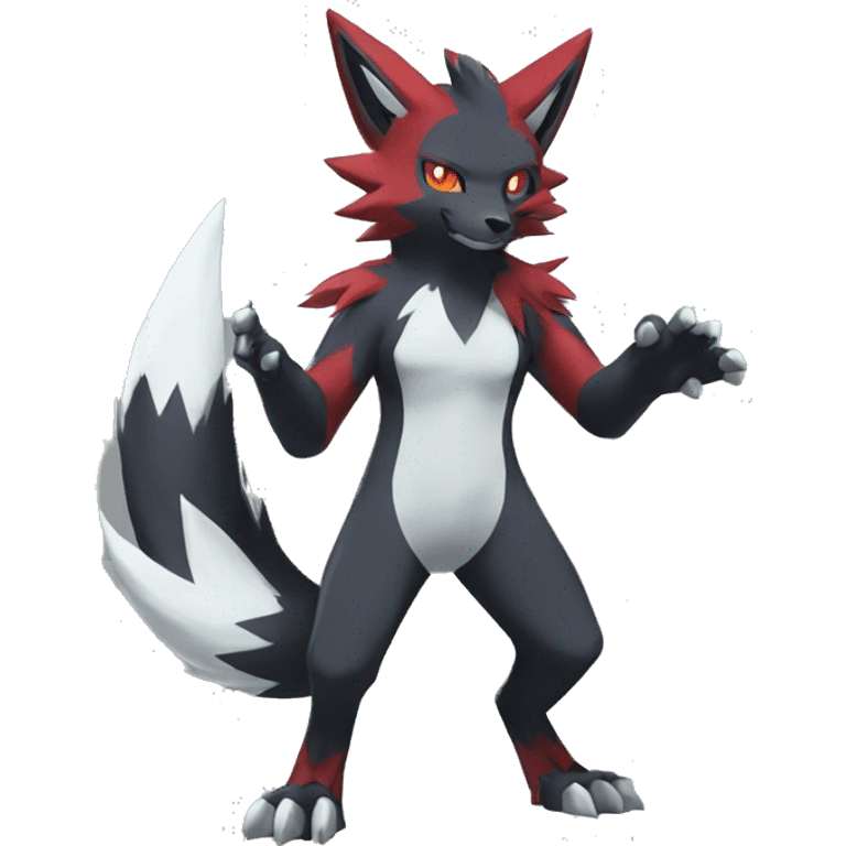 Litten-Zoroark-Zangoose-Mightyena-Zorua full body emoji